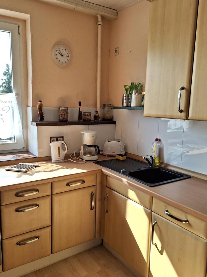 Gaststaette Und Pension Zur Schiene 메르제부르크 외부 사진